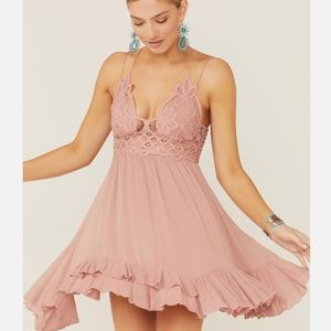 NWOT Free People Adella Slip Dress Dusty Rose XS